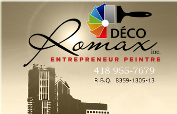 D�co Romax inc. Entrepreneur peintre en b�timent, faux finis, Tirage de joint - Corniche - R�gion de Qu�bec et Rive-Sud, Beauce, Charlevoix et r�gion de Montr�al